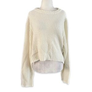 Velvet Heart Knit Cropped Sweater